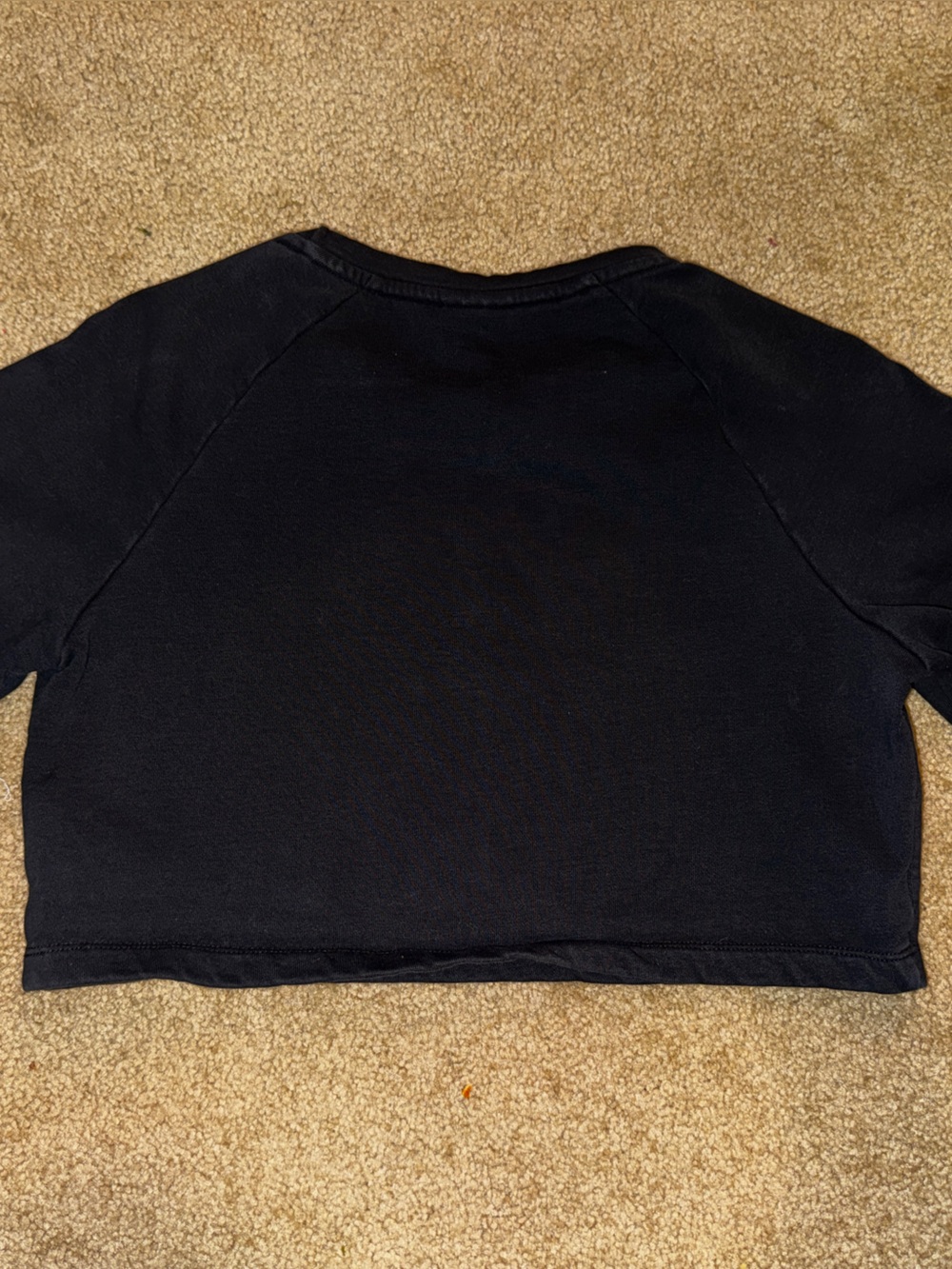 Gymshark Black Cropped Sweatshirt Logo Pullover Size S - Picture 5 of 5